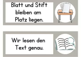 Vorschau - Präsentationen/Tafelbilder - Tafelmaterial - Lesespaziergang Regeln - Seite 3