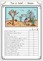 Vorschau - Arbeitsblätter - Autumn - True or false? - Leseverständnis - Seite 2