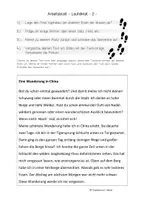 Vorschau - Arbeitsblätter - Laufdiktat (2) "Wandern in China" - Klasse 5/6 - Seite 2