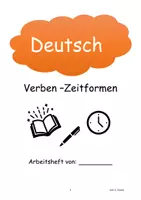 Vorschau - Arbeitsblätter - Deutsch Zeitformen Arbeitsdossier mit Lösungen - Seite 1
