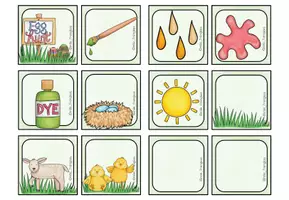 Vorschau - Stationenlernen - Easter - Matching pairs - Seite 3