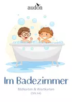 Vorschau - Fördermaterial/Inklusion - DaZ Wortschatz Wohnen - Im Badezimmer - Zuhause - Bildkarten & Wortkarten - DIN A4 - Bild- Wortkarten - Tafelmaterial - Zuordnungskarten - Deckblatt