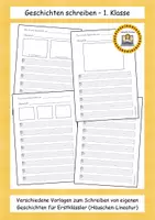 Vorschau - Arbeitsblätter - Geschichten schreiben: 1. Klasse - Vorlagen - Deckblatt