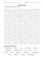 Vorschau - Arbeitsblätter - crossword puzzle for "free time " Playway Klasse 4 - Seite 1