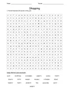 Vorschau - Arbeitsblätter - crossword puzzle "shopping" Playway Klasse 4 - Seite 1