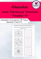 Vorschau - Arbeitsblätter - Arbeitsblatt "visuelle Wahrnehmung/ Konzentration/ Beruhigung (4), Klasse 5-10 - Deckblatt