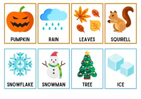 Vista previa - Tarjetas / Manipulativos - Seasons Match Things 🌸☀️🍁⛄️ - página 2