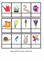 Vorschau - Arbeitsblätter - Frühling - Lesen und Kleben - DaZ - Seite 3