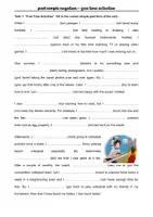 Vorschau - Arbeitsblätter - Simple Past - Affirmative & Negation - Finding a hobby - Seite 1