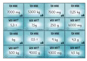Vorschau - Arbeitsblätter - Masse (Gewicht) - Materialpaket - Seite 3