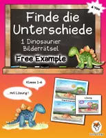 Vorschau - Arbeitsblätter - Finde die Unterschiede - 1 Bilderrätsel mit Lösung - Deckblatt