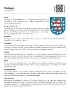 Vorschau - Arbeitsblätter - Thüringen Arbeitsblatt Infotext und Übungen - Deckblatt