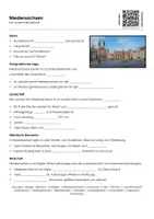 Vorschau - Arbeitsblätter - Niedersachsen kurz zusammengefasst - Deckblatt