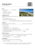 Vorschau - Arbeitsblätter - Schleswig-Holstein kurz zusammengefasst - Deckblatt