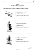 Vorschau - Test - TEST: STREICHINSTRUMENTE 2.-3.Klasse +Lösung - 2 Varianten - Seite 2