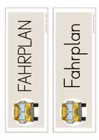 Vorschau - Mal- und Bastelvorlagen - Fahrplan Visualisierung Stundentransparenz beige - Seite 1