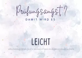Vorschau - Mal- und Bastelvorlagen - Geschenk: Prüfungsangst - damit wird es kinderleicht - Seite 1