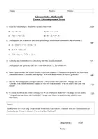 Vorschau - Arbeitsblätter - Klassenarbeit - Terme und Gleichungen - Seite 3