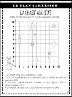Aperçu - Feuilles d'exercices - Le plan cartésien de Pâques - Page 1