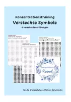Vorschau - Arbeitsblätter - Versteckte Symbole - Konzentrationstraining - Deckblatt