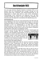 Vorschau - Arbeitsblätter - Das Krisenjahr 1923 - Seite 1