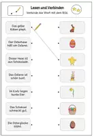 Vorschau - Arbeitsblätter - 4 Arbeitsblätter - Lesen zu Ostern - dreifachdifferenziert - Seite 3