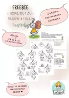 Vorschau - Arbeitsblätter - Kostenlos. Höre gut zu- Rechne - Male aus - Ostern - - Deckblatt