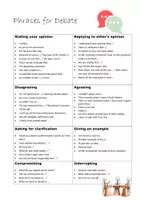 Vorschau - Merkblätter - Useful debating phrases - Seite 2