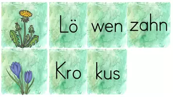 Vorschau - Bildkarten - Bild-Silben Legematerial - Frühling - Seite 2