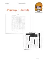 Vorschau - Arbeitsblätter - crossword puzzle for "family" Playway Klasse 3 - Deckblatt