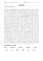 Vorschau - Arbeitsblätter - crossword puzzle for "animals" Playway Klasse 3 - Seite 1
