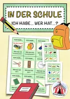 Vorschau - Spiele - In der Schule – Ich habe... Wer hat...? – Deutsch/DaZ/DaF - Deckblatt