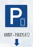 Vorschau - Poster - Handyparkplatz - Schild zum Aufhängen im Klassenzimmer - Deckblatt