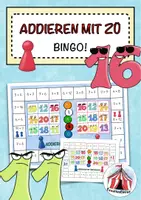 Vorschau - Arbeitsblätter - Addieren mit Zehnerübergang – Klasse 1 – Bingo-Spiel – Mathe - Deckblatt