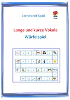 Vorschau - Spiele - Lange und Kurze Vokale: Würfelspiel - Deckblatt