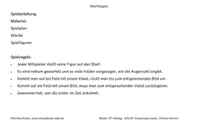 Vorschau - Spiele - Lange und Kurze Vokale: Würfelspiel - Seite 2