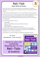 Vorschau - Arbeitsblätter - Jesus stirbt am Kreuz : Reli-Talk - Plauderbrettspiel zur Kreuzigung - Seite 1