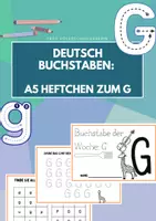 Vorschau - Unterrichtsreihen - A5 Miniheft: 6 Seiten zum Buchstaben G - Deckblatt