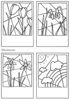 Aperçu - Matériel pour travaux manuels / dessin - Spring / Early Bloomers - DIY Pop-Art / Mosaic Cards - Page 3