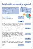 Vorschau - Arbeitsblätter - Writing an email to a friend - Merkblatt + task (New York) - Seite 1