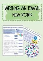 Vorschau - Arbeitsblätter - Writing an email to a friend - Merkblatt + task (New York) - Deckblatt