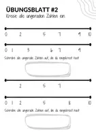 Vorschau - Arbeitsblätter - Zahlenstrahl: Gerade und ungerade Zahlen - 1. Klasse Mathematik (3 Übungsblätter) - Seite 2