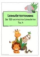 Vorschau - Arbeitsblätter - 120 wichtigste Lernwörter - Lernwörter-Wochenhäppchen Teil 4 - Seite 2