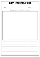 Aperçu - Feuilles d'exercices - Roll a Monster Activity | Body Parts | Describing Myself - Page 2