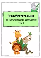Vorschau - Stationenlernen - 120 wichtigste Lernwörter - Lernwörter-Wochenhäppchen Teil 9 - Seite 2
