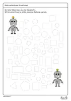 Vorschau - Arbeitsblätter - Materialpaket "Grundformen am Roboter entdecken" - Seite 2