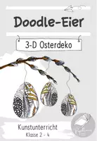 Vorschau - Mal- und Bastelvorlagen - Doodle-Ostereier | 3-D Osterdeko - Deckblatt