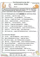Vorschau - Arbeitsblätter - Wörtliche Rede Arbeitsblätter gemischte Übungen FrauCuppaTea - Seite 2