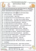 Vorschau - Arbeitsblätter - Wörtliche Rede Arbeitsblätter Redebegleitsatz hinten FrauCuppaTea - Seite 2