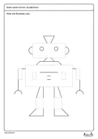 Vorschau - Arbeitsblätter - Grundformen nachspuren im Roboter - Seite 3
